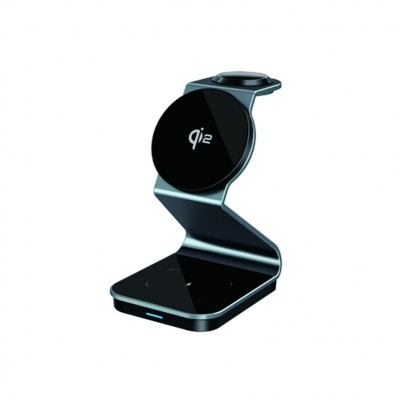 QI2 Certified 3-in-1 Magsafe wireless charger stand