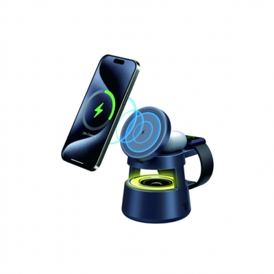 5-in-1 wireless charger+LED light+Bluetooth speaker